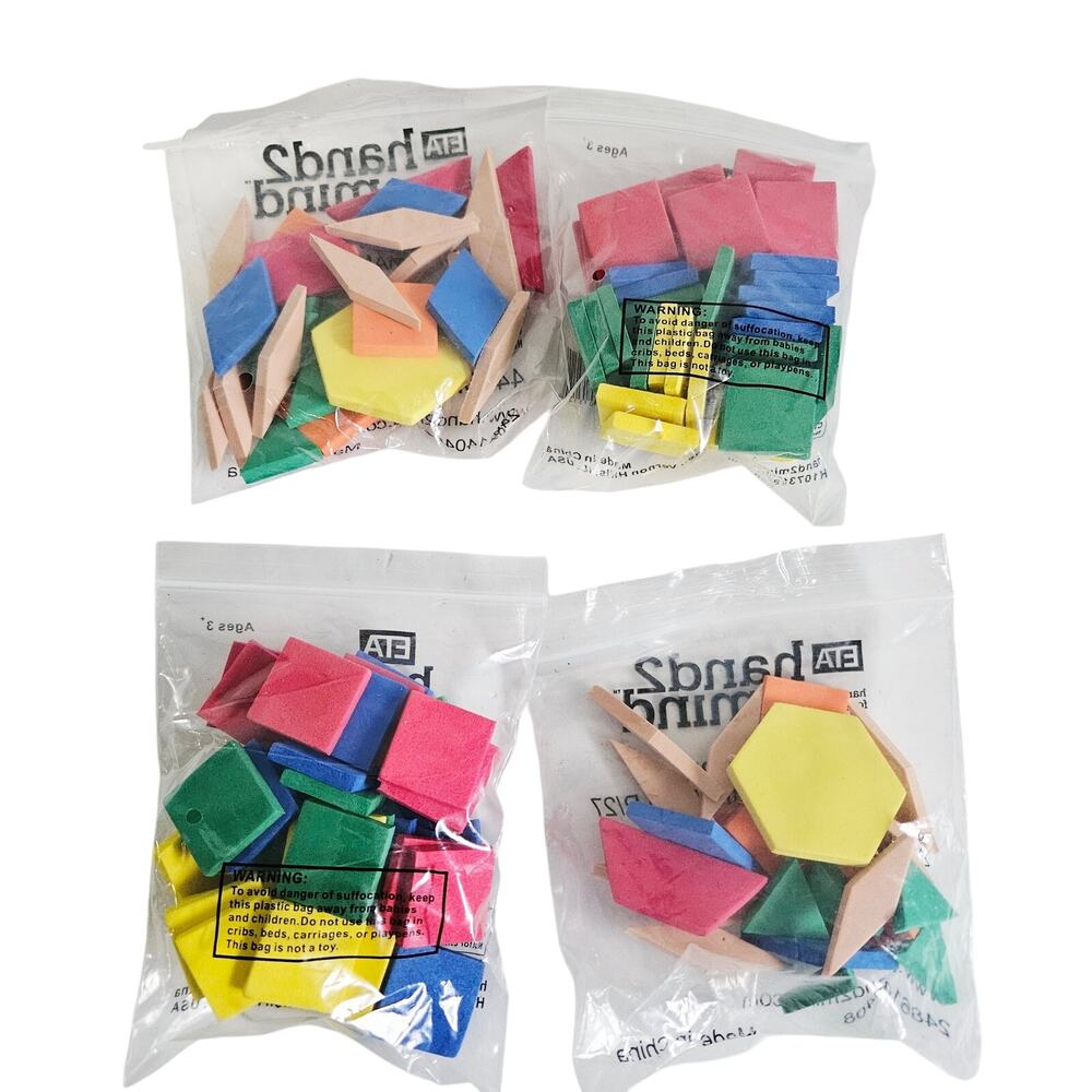 Hand 2 Mind Educational Tool Kits Pattern Blocks & Color Tiles Math Patterns - Picture 6 of 6